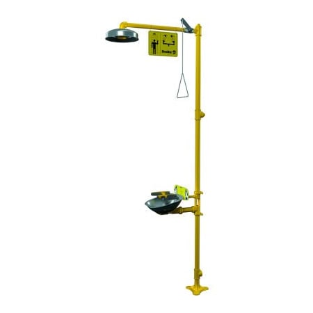 Bradley Bradley S19314TT Halo Eye-Face Wash, Plastic Showerhead, Stainless Bowl & Shroud S19314TT